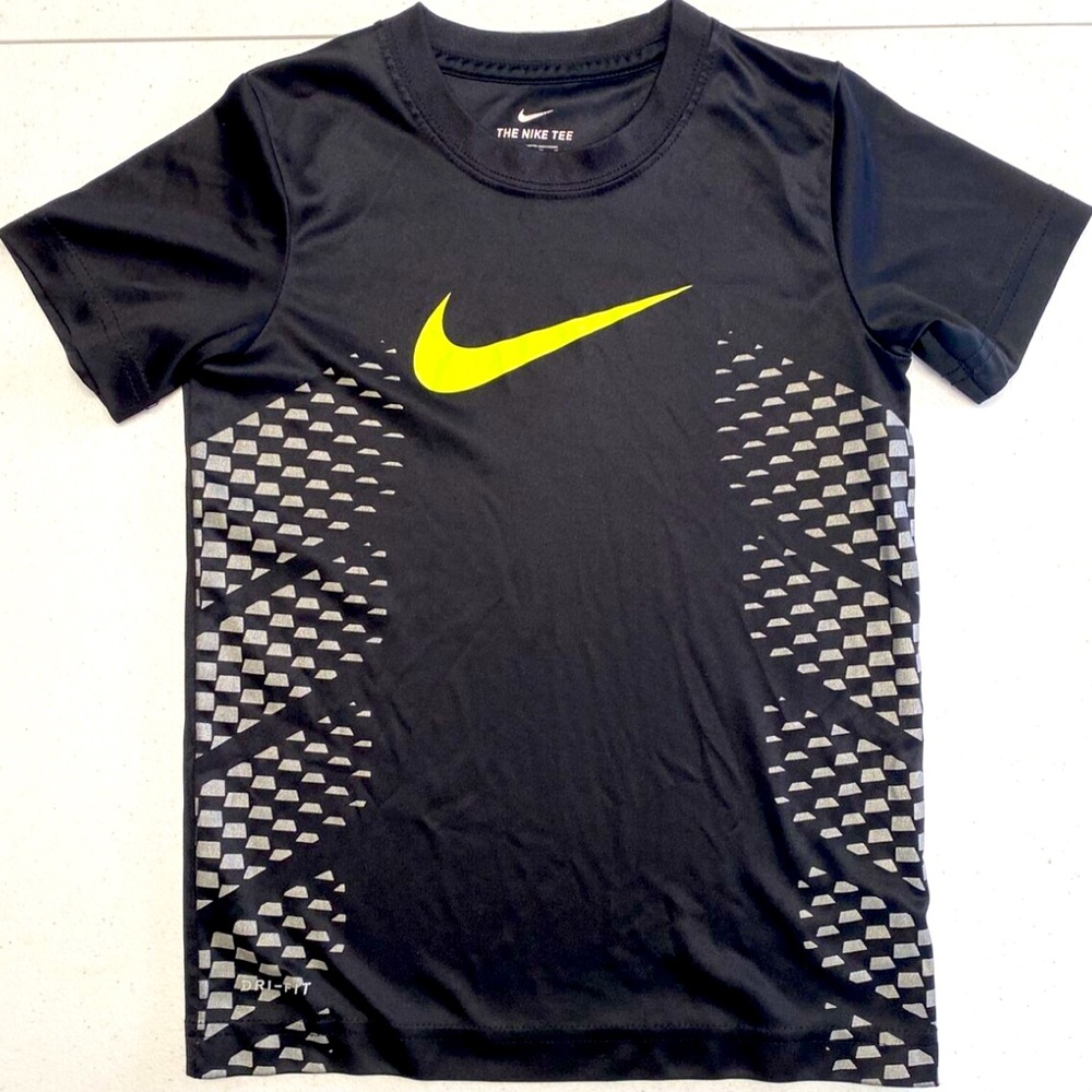 Nike Black and Yellow dri-fit Shirt
